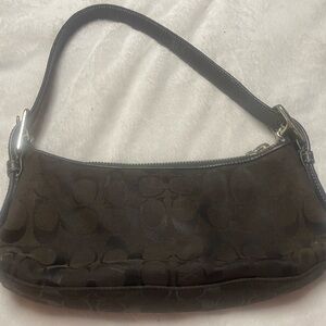 Coach small shoulder bag black